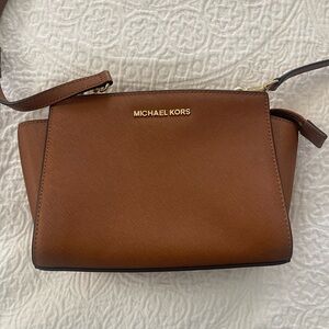 Michael Kors Tan Leather Shoulder Bag